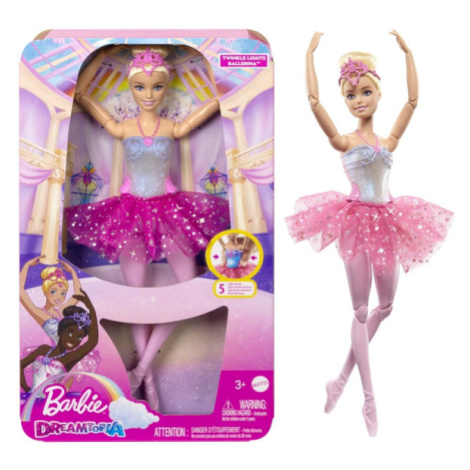 Barbie Svítící magická baletka s růžovou sukní - 73-HLC25 Mattel
