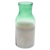 KARE Design Skleněná váza Glow - zelená, 30cm