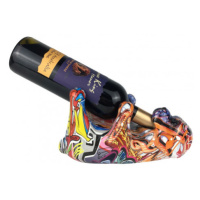 Dekorační držák na víno Graffiti pes, 24x14 cm