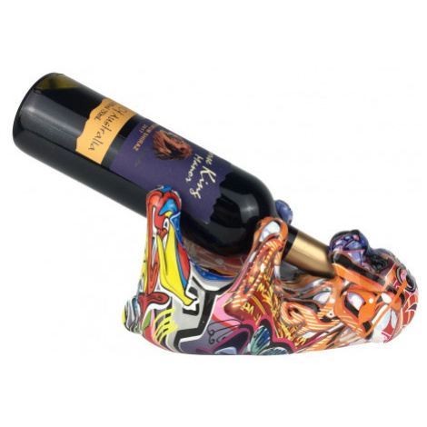 Dekorační držák na víno Graffiti pes, 24x14 cm Asko