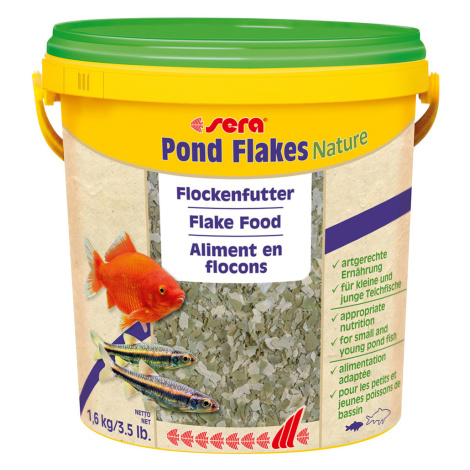Sera Pond Flakes Nature - Ekonomické balení: 2 x 10 litrů
