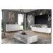 ARTBm TV stolek RAVENNA B 3D 150 | bílá matná Provedení: Bílá matná / černé nohy