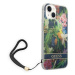 Guess GUOHCP14SHFLSB hard silikonové pouzdro iPhone 14 6.1" blue Flower Strap