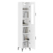 vidaXL Skříň highboard bílá s vysokým leskem 34,5x34x180 cm kompozit