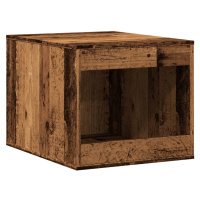 vidaXL Skříňka na kočičí záchod old wood 47x59x42 cm kompozitní dřevo