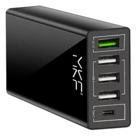 Nabíječka MKF 4xUSB-A, USB-C, černá MK Floria