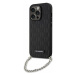 Kryt Karl Lagerfeld iPhone 14 Pro Max 6.7" black hardcase Saffiano Monogram Chain (KLHCP14XSACKL