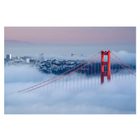 Fotografie View of Golden Gate Bridge on a foggy day, fcarucci, 40 × 26.7 cm