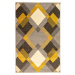 Flair Rugs koberce Kusový koberec Hand Carved Nimbus Grey/Ochre - 160x230 cm
