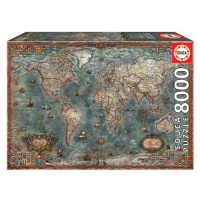 Educa puzzle Historical World Map 8000 dílků 18017