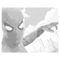 Tečkování - SELFIE SPIDERMAN A AVENGERS TOWER Rozměr: 40x50 cm, Rámování: vypnuté plátno na rám