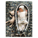 Sleepee Hnízdečko pro miminko JUNGLE, TMAVĚ MODRÁ z bavlny