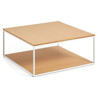 Konferenční stolek s deskou v dubovém dekoru 80x80 cm Yona - Kave Home