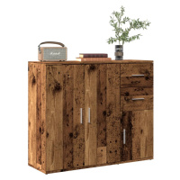 vidaXL Příborník old wood 91 x 29,5 x 75 cm kompozitní dřevo