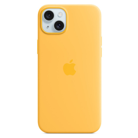 Apple iPhone 15 Plus Silikonový kryt s MagSafe paprskově žlutý MWNF3ZM/A Paprskově žlutá