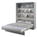 Sklápěcí postel BED CONCEPT 1 šedá, 160x200 cm