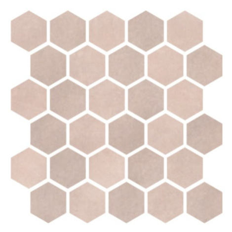 Mozaika Cir Materia Prima pink velvet hexagon 27x27 cm lesk 1069917
