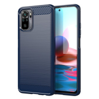 Carbon silikonové pouzdro na Xiaomi Redmi Note 10 / Redmi Note 10S blue