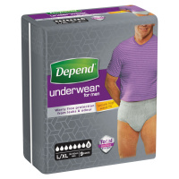 Depend Inkontinenční kalhotky abs. Super L/XL pro muže 9 ks