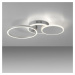 LEUCHTEN DIREKT is JUST LIGHT LED stropní svítidlo stříbrná kruhové jednoduché teplé bílé světlo