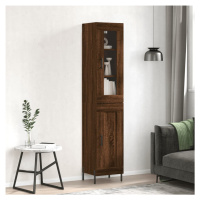 vidaXL Skříň highboard hnědý dub 34,5 x 34 x 180 cm kompozitní dřevo