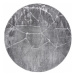 Koberec MEFE kruh 2783 Marmur - tmavě šedý