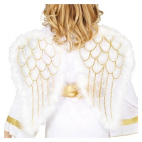 Křídla andělská se zlatým třpytem 47x40cm