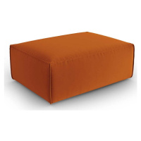Oranžová sametová podnožka Mackay – Cosmopolitan Design