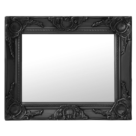vidaXL Nástěnné zrcadlo barokní styl 50 x 40 cm černé