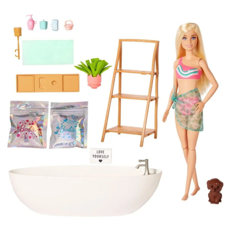 Mattel Barbie Panenka a koupel s mýdlovými konfetami Blondýnka HKT92