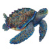 Wooden puzzle Green Turtle A4