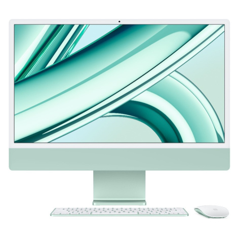 iMac 24" 4.5K displej, Apple M3 8jádrové CPU, 8jádrové GPU, 8GB, 256GB SSD, CZ - zelený