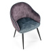 HALMAR Designová židle Cronna tmavě šedá/modrá