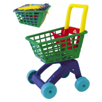 MAD Vozík barevný dětský nákupní košík 31x59x40cm 2 barvy plast