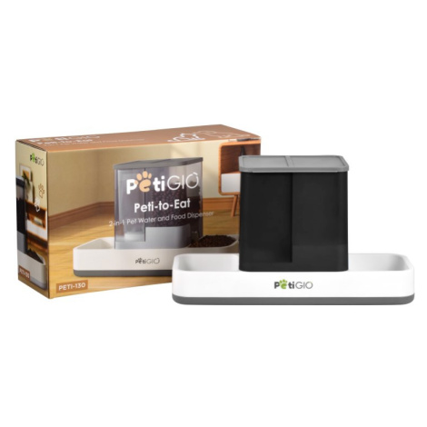 PetiGIO peti-to-Eat dávkovač vody a krmiva pro domácí mazlíčky 2v1