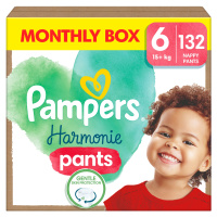 PAMPERS Pants Harmonie velikost 6 Plenkové Kalhotky, měsíční balení 132 ks