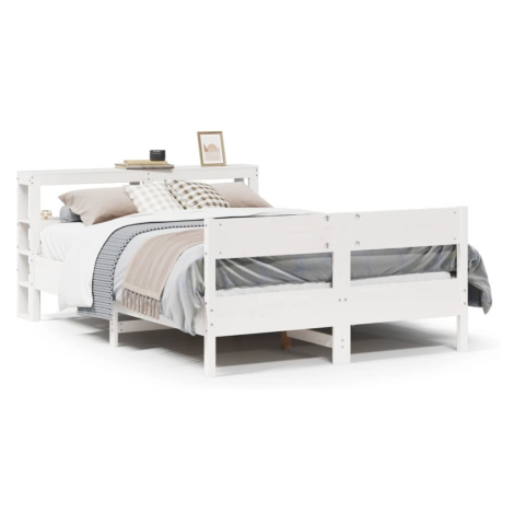 vidaXL Postel bez matrace bílá 140 x 200 cm masivní borovice