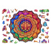 Prémiové dřevěné puzzle pro dospělé Mandala Lotosový květ XXL 400 el