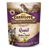 Carnilove Dog kapsička Paté Quail & Yellow Carrot 300g