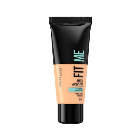 MAYBELLINE NEW YORK Fit Me! Matte & Poreless Foundation 124 Soft sand 30 ml