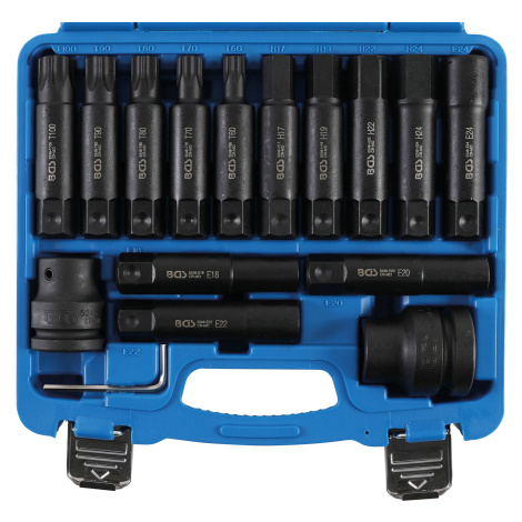BGS technic Bity úderové pro nákladní auta 16ks Torx/Imbus/E-profil - BGS