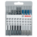 Bosch 2607010630 10dílná sada pilových plátků pro kmitací pily Basic for Metal and Wood T 119