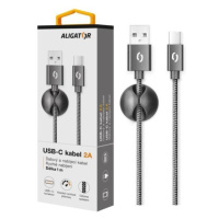 ALIGATOR datový kabel PREMIUM 2A, USB-C, černá