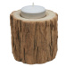 Dřevěný svícen špalíček na čajovou svíčku průměr cca 7 cm, výška cca 6 cm Anděl Přerov s.r.o.
