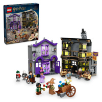 Lego® harry potter™ 76439 ollivanderův obchod a obchod madame malkinové