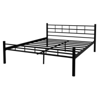 Černá kovová dvoulůžková postel s roštem 140x200 cm K70 – Kalune Design