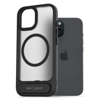 AlzaGuard Matte Case with Stand Compatible with MagSafe for iPhone 15 černý