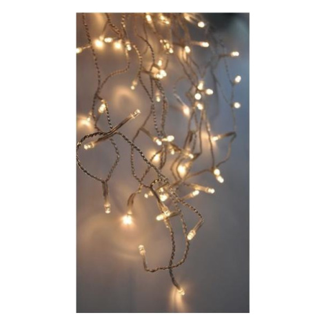 LED vánoční závěs, rampouchy, 120 LED, 3m x 0,7m, přívod 6m, venkovní, teplé bílé světlo  1V40-W Donoci