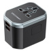 Vention 3-Port USB (C + A + A) Universal Travel Adapter (20W/18W/18W) Black