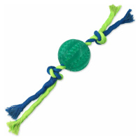 Hračka Dog Fantasy DENTAL MINT míč s provazem zelená 7x28cm